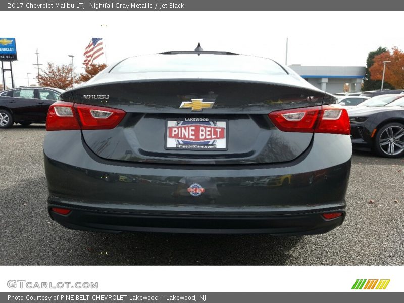 Nightfall Gray Metallic / Jet Black 2017 Chevrolet Malibu LT