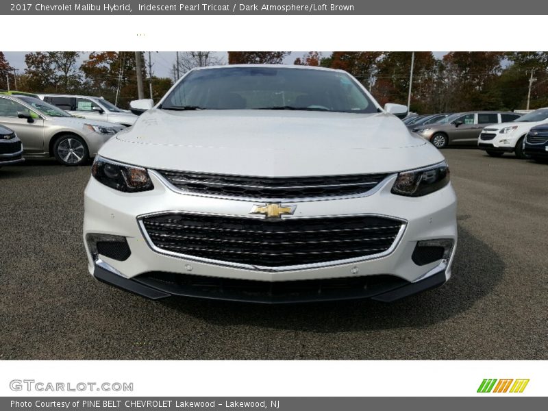 Iridescent Pearl Tricoat / Dark Atmosphere/Loft Brown 2017 Chevrolet Malibu Hybrid