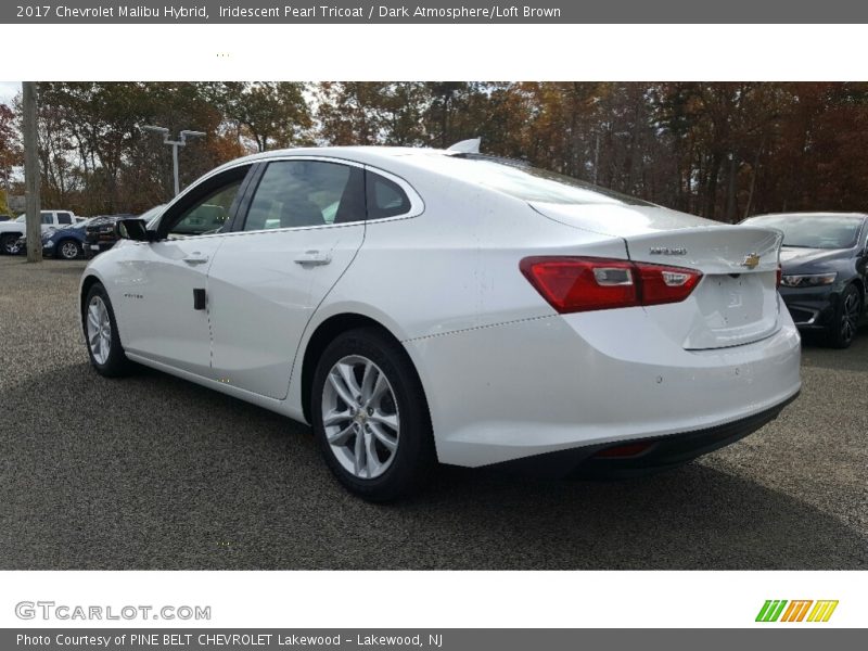 Iridescent Pearl Tricoat / Dark Atmosphere/Loft Brown 2017 Chevrolet Malibu Hybrid