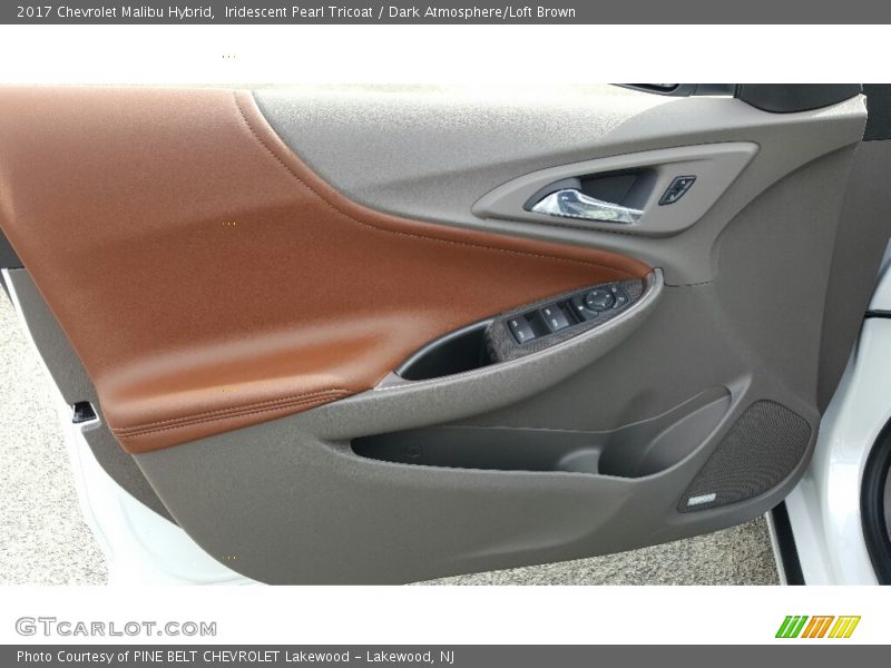 Iridescent Pearl Tricoat / Dark Atmosphere/Loft Brown 2017 Chevrolet Malibu Hybrid