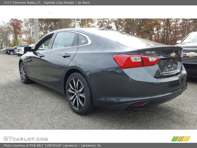 Nightfall Gray Metallic / Jet Black 2017 Chevrolet Malibu LT