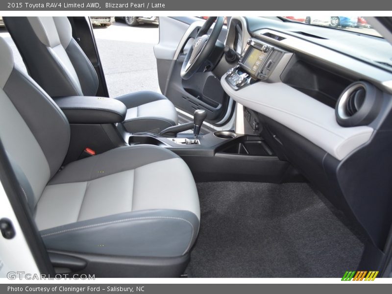 Blizzard Pearl / Latte 2015 Toyota RAV4 Limited AWD