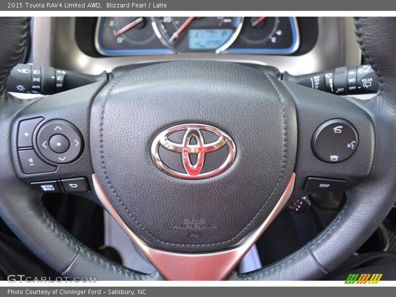 Blizzard Pearl / Latte 2015 Toyota RAV4 Limited AWD