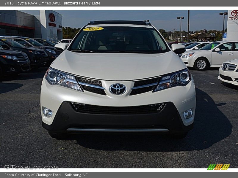 Blizzard Pearl / Latte 2015 Toyota RAV4 Limited AWD