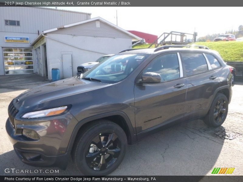 Granite Crystal Metallic / Black 2017 Jeep Cherokee High Altitude 4x4