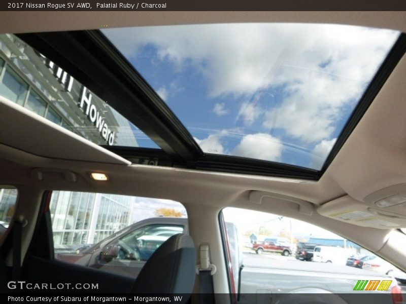 Palatial Ruby / Charcoal 2017 Nissan Rogue SV AWD