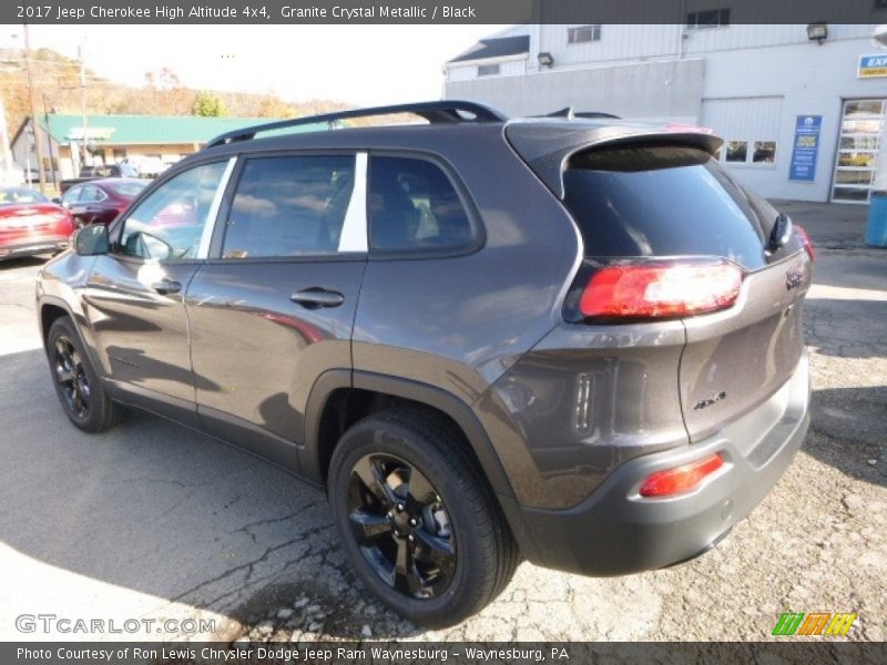 Granite Crystal Metallic / Black 2017 Jeep Cherokee High Altitude 4x4