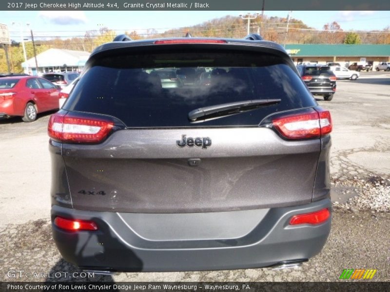 Granite Crystal Metallic / Black 2017 Jeep Cherokee High Altitude 4x4