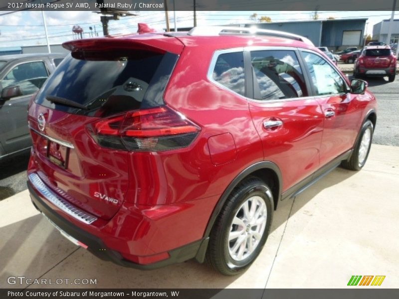 Palatial Ruby / Charcoal 2017 Nissan Rogue SV AWD