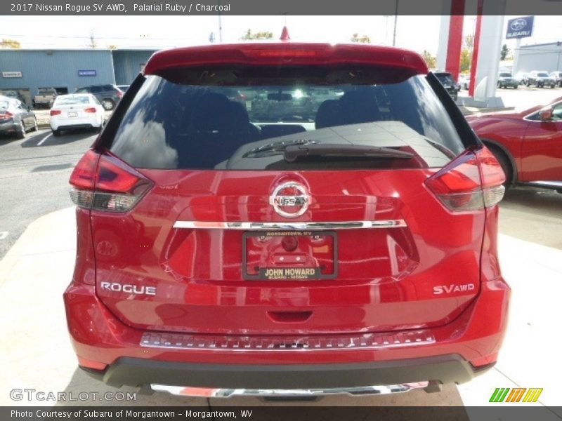 Palatial Ruby / Charcoal 2017 Nissan Rogue SV AWD