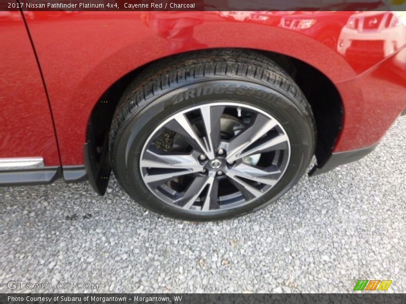 Cayenne Red / Charcoal 2017 Nissan Pathfinder Platinum 4x4