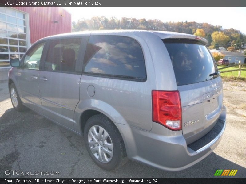 Billet Metallic / Black 2017 Dodge Grand Caravan SE