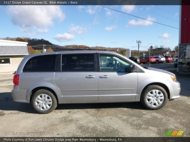 Billet Metallic / Black 2017 Dodge Grand Caravan SE