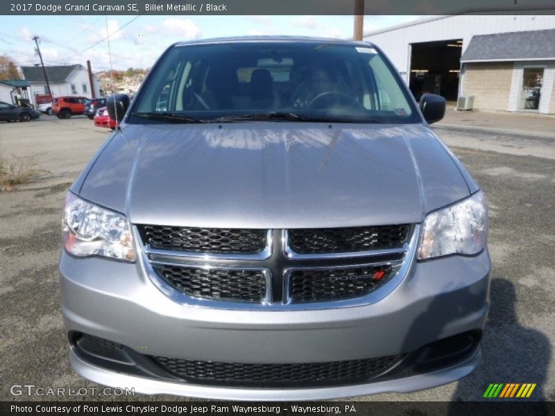 Billet Metallic / Black 2017 Dodge Grand Caravan SE