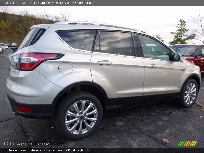 White Gold / Charcoal Black 2017 Ford Escape Titanium 4WD