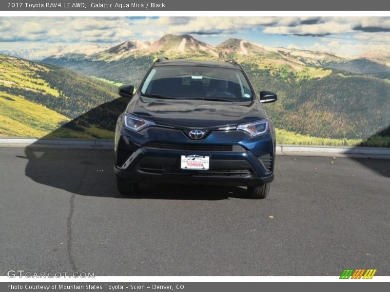 Galactic Aqua Mica / Black 2017 Toyota RAV4 LE AWD