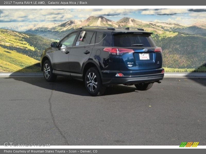 Galactic Aqua Mica / Black 2017 Toyota RAV4 LE AWD