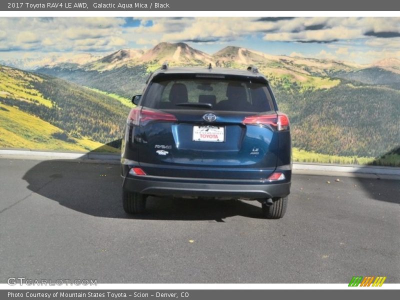 Galactic Aqua Mica / Black 2017 Toyota RAV4 LE AWD