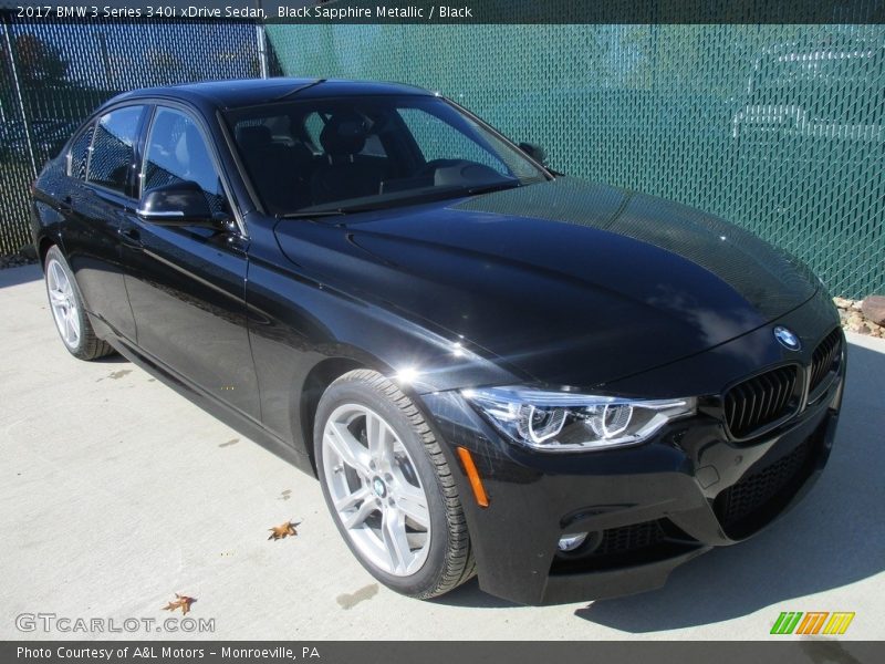 Black Sapphire Metallic / Black 2017 BMW 3 Series 340i xDrive Sedan