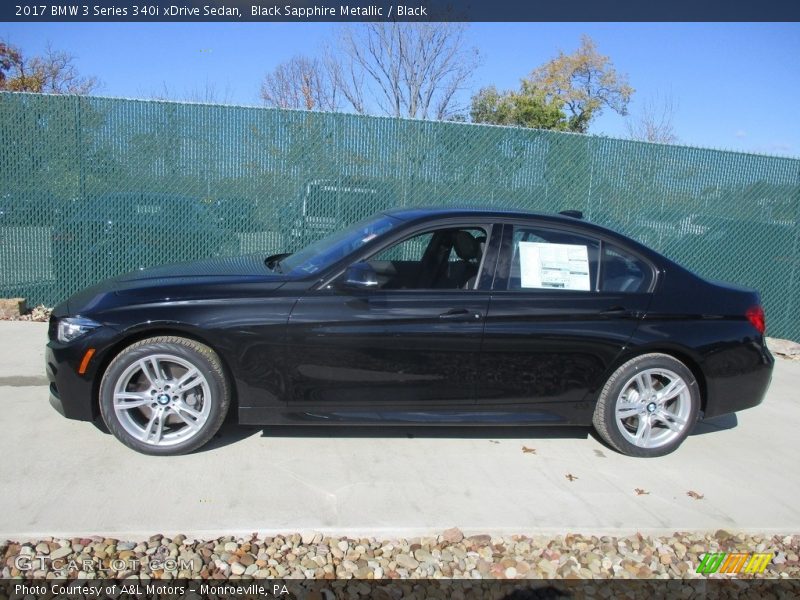 Black Sapphire Metallic / Black 2017 BMW 3 Series 340i xDrive Sedan