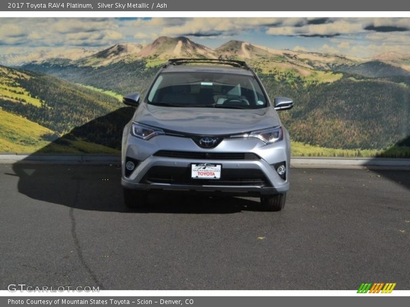 Silver Sky Metallic / Ash 2017 Toyota RAV4 Platinum