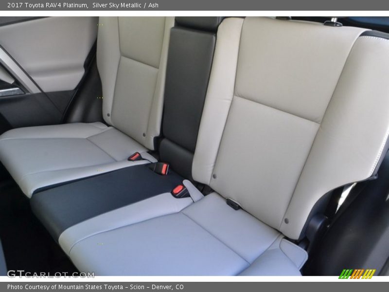 Rear Seat of 2017 RAV4 Platinum