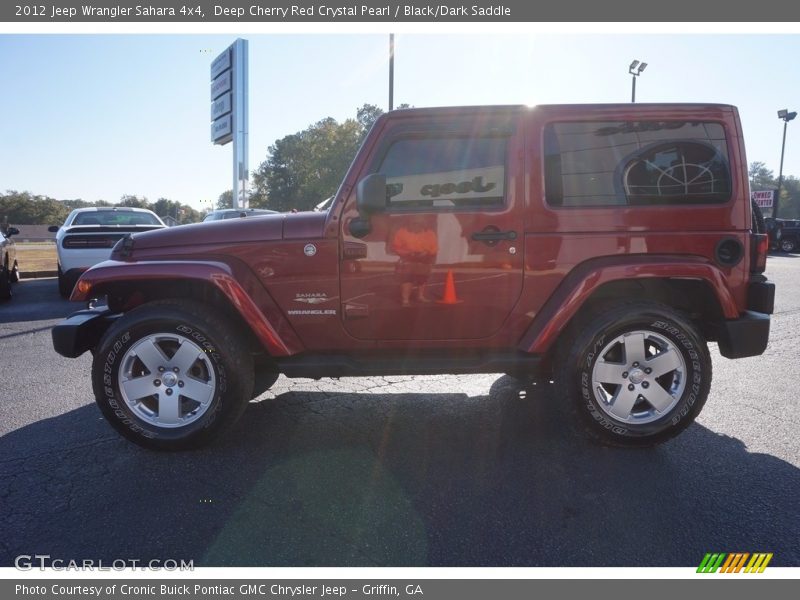 Deep Cherry Red Crystal Pearl / Black/Dark Saddle 2012 Jeep Wrangler Sahara 4x4