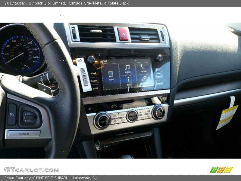 Carbide Gray Metallic / Slate Black 2017 Subaru Outback 2.5i Limited