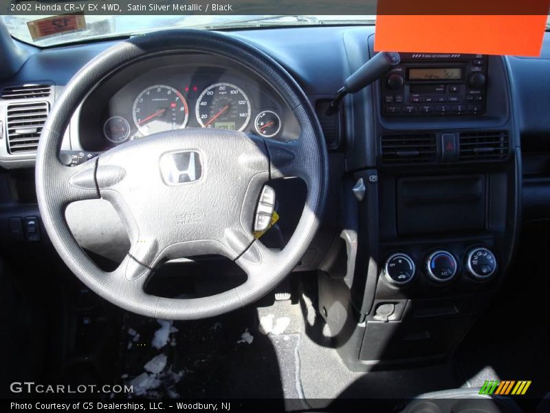 Satin Silver Metallic / Black 2002 Honda CR-V EX 4WD