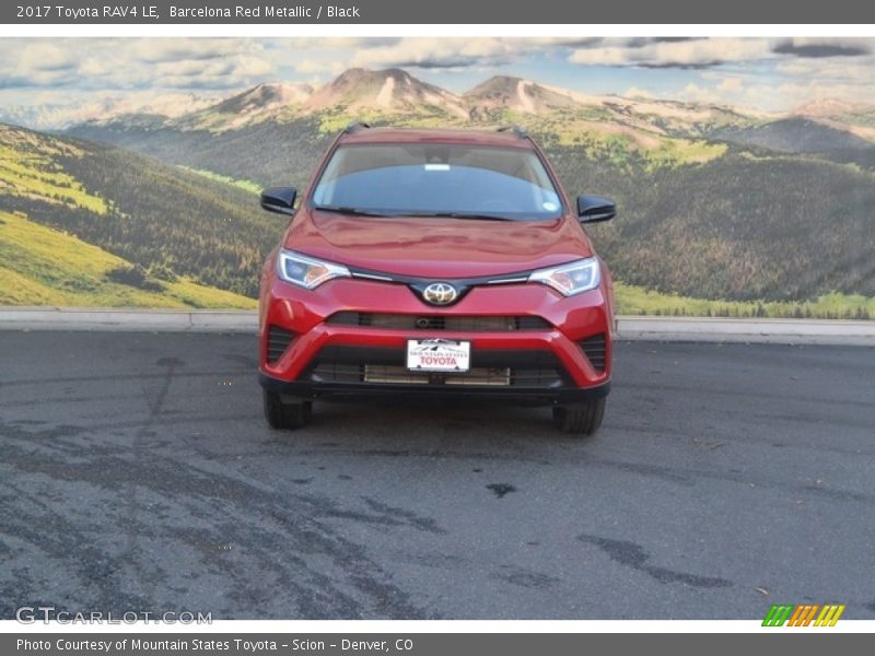 Barcelona Red Metallic / Black 2017 Toyota RAV4 LE