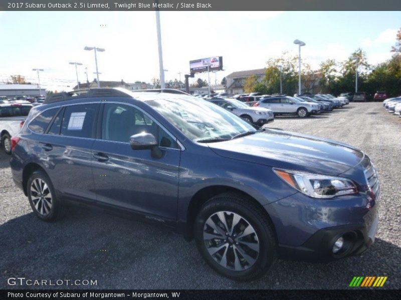 Twilight Blue Metallic / Slate Black 2017 Subaru Outback 2.5i Limited