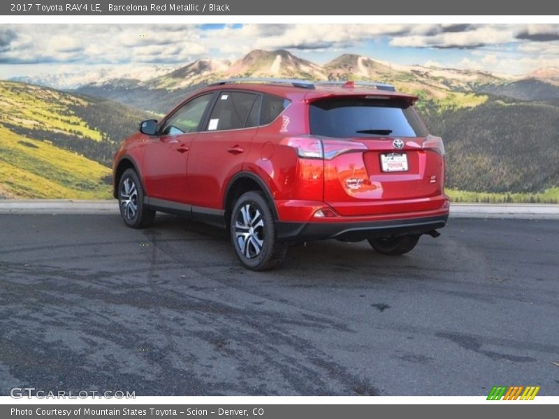 Barcelona Red Metallic / Black 2017 Toyota RAV4 LE