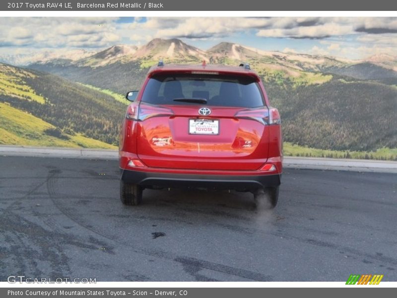 Barcelona Red Metallic / Black 2017 Toyota RAV4 LE
