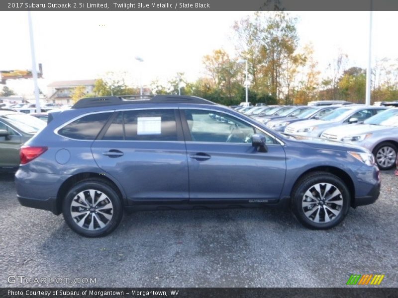 Twilight Blue Metallic / Slate Black 2017 Subaru Outback 2.5i Limited
