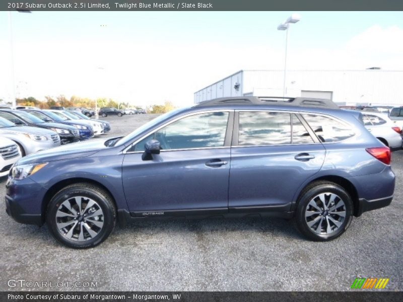 Twilight Blue Metallic / Slate Black 2017 Subaru Outback 2.5i Limited
