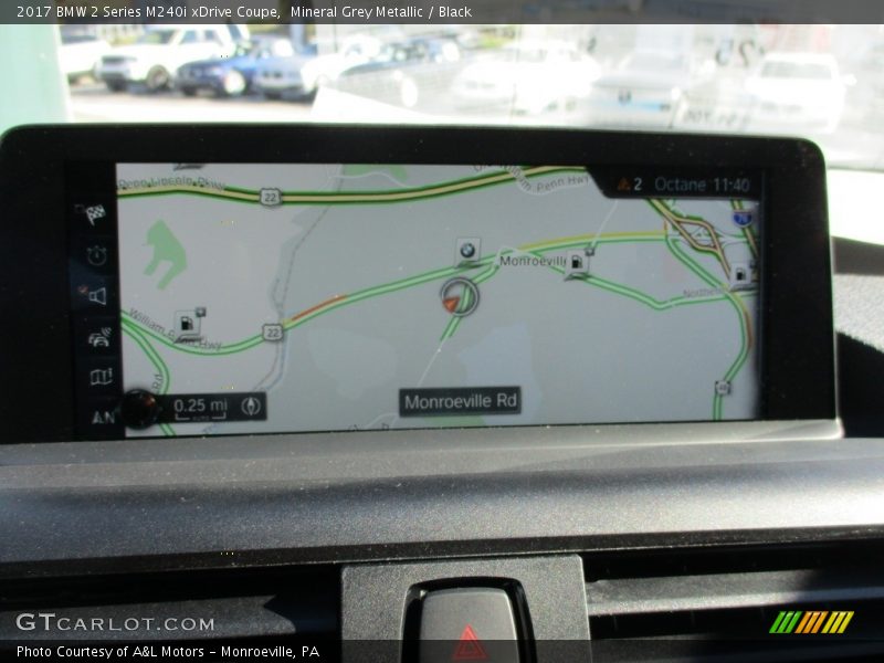 Mineral Grey Metallic / Black 2017 BMW 2 Series M240i xDrive Coupe
