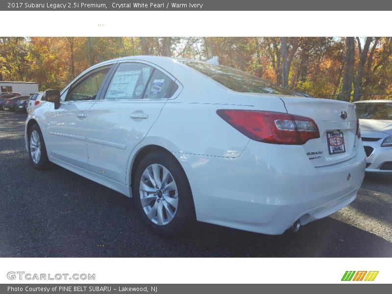 Crystal White Pearl / Warm Ivory 2017 Subaru Legacy 2.5i Premium