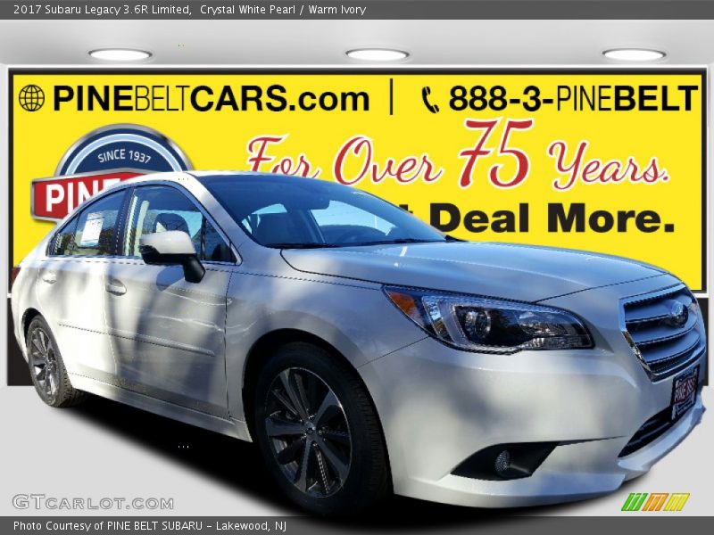 Crystal White Pearl / Warm Ivory 2017 Subaru Legacy 3.6R Limited