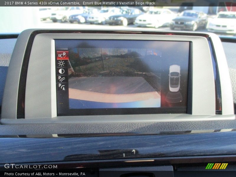 Estoril Blue Metallic / Venetian Beige/Black 2017 BMW 4 Series 430i xDrive Convertible