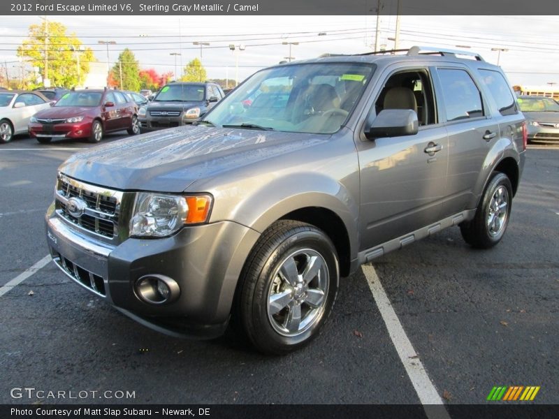 Sterling Gray Metallic / Camel 2012 Ford Escape Limited V6