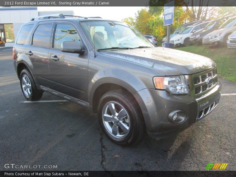 Sterling Gray Metallic / Camel 2012 Ford Escape Limited V6