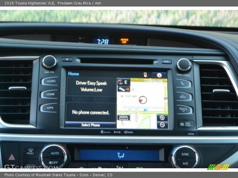 Predawn Gray Mica / Ash 2016 Toyota Highlander XLE