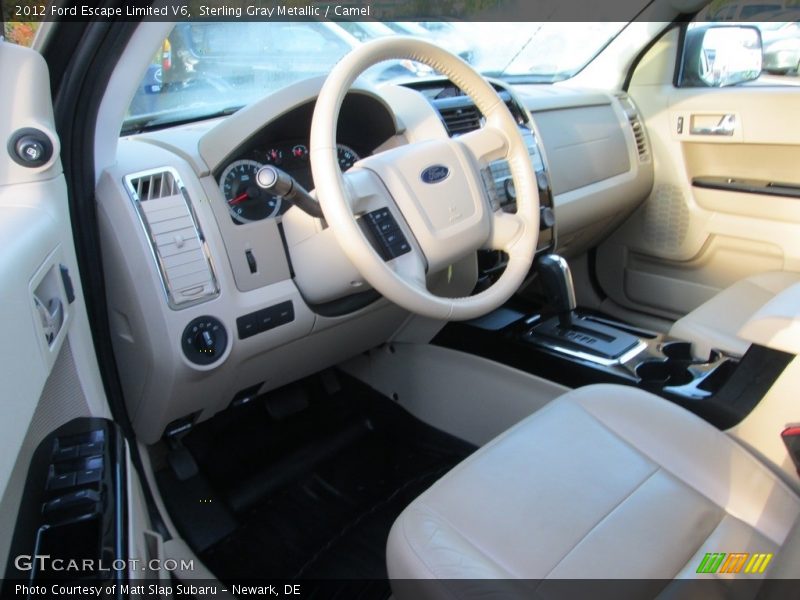 Sterling Gray Metallic / Camel 2012 Ford Escape Limited V6