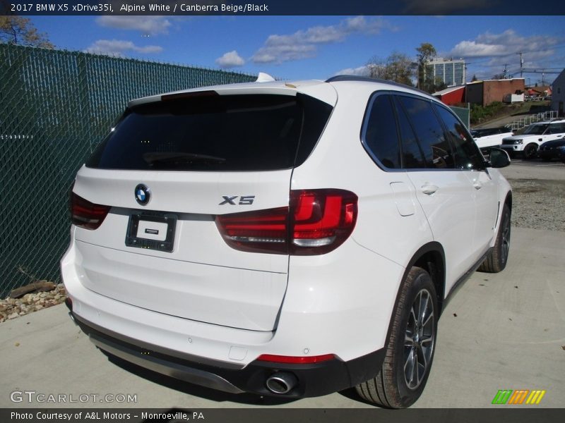 Alpine White / Canberra Beige/Black 2017 BMW X5 xDrive35i