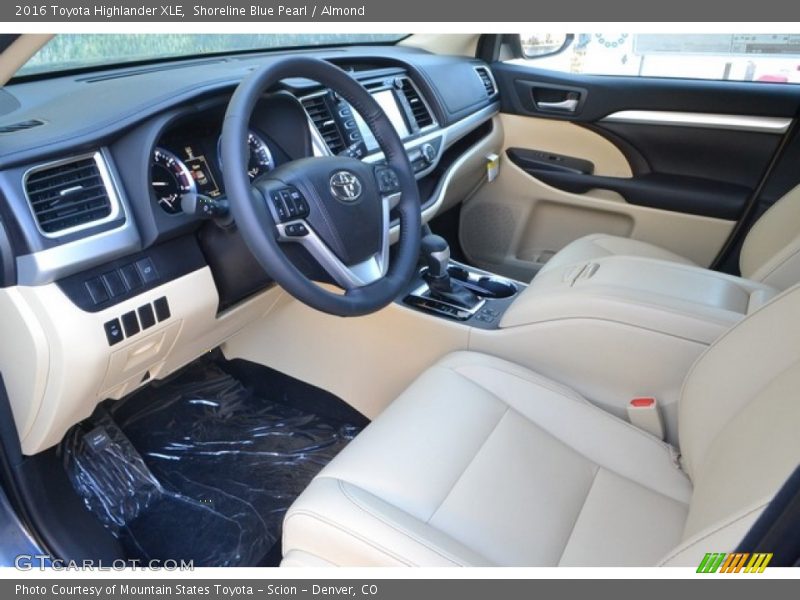 Shoreline Blue Pearl / Almond 2016 Toyota Highlander XLE