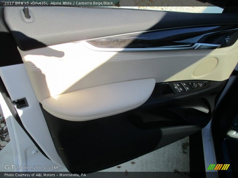 Alpine White / Canberra Beige/Black 2017 BMW X5 xDrive35i