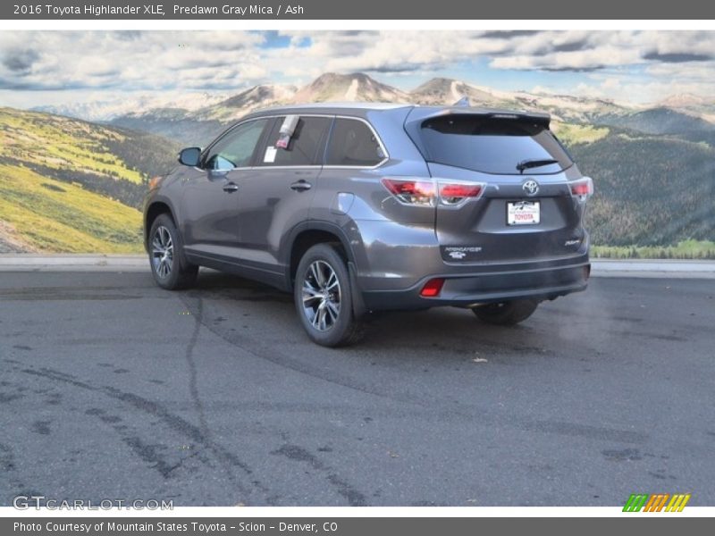 Predawn Gray Mica / Ash 2016 Toyota Highlander XLE
