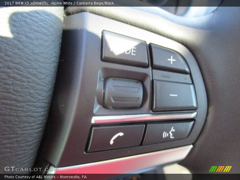 Alpine White / Canberra Beige/Black 2017 BMW X5 xDrive35i