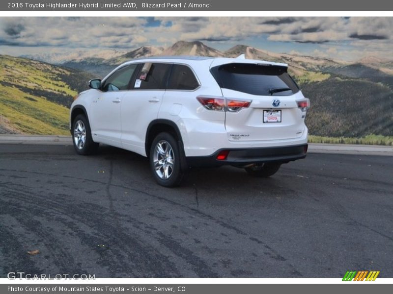 Blizzard Pearl / Almond 2016 Toyota Highlander Hybrid Limited AWD