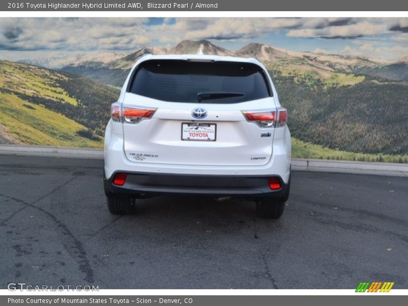 Blizzard Pearl / Almond 2016 Toyota Highlander Hybrid Limited AWD